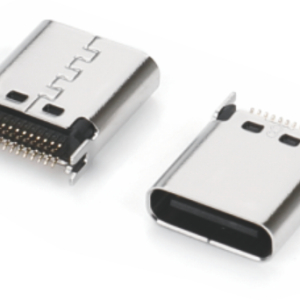 USB Type C 24PIN L=10.5mm夹板0.8mm型母座-H1011