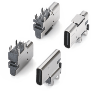 USB TypeC 14PIN 侧插立式插板型母座(垫高2.7)-CE1475-CS1475 Series