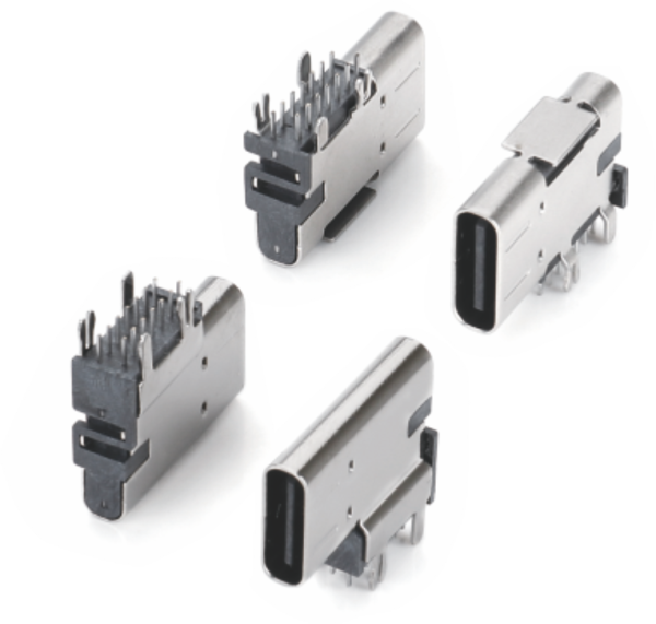 USB TypeC 14PIN 侧插立式插板型母座(垫高2.7)-CE1475-CS1475 Series