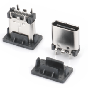 USB Type C 24PIN H=9.3mm立式贴板型母座-82224