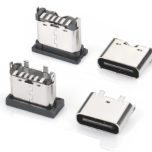 USB Type C 6PIN H=6.0-6.5mm立式贴板型母座-A01914-A01904