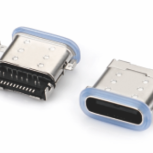 USB Type C 24PIN 沉板1.1mm前播后贴防水型母座-U03203