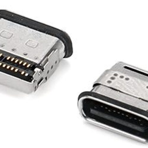 TYPE-C 24PIN 防水 双贴SMT L8.65 CH1.5 双壳